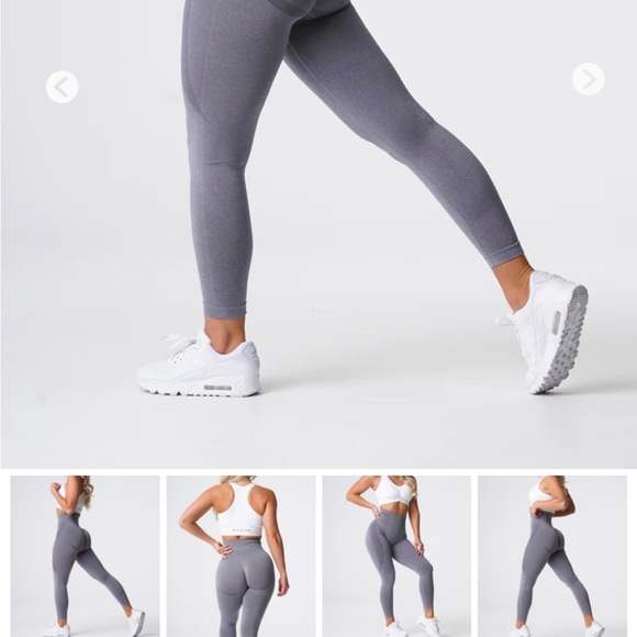 NVGTN Gray Contour Seamless Leggings and Matching Seamless Sports Bra sz XS - Picture 6 of 6